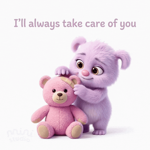 I Love You Bear GIF by The Fuzzlets