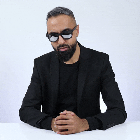 Eyebrows Hello GIF by SuperSaf