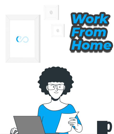 Working Work From Home Sticker by Huptech Web