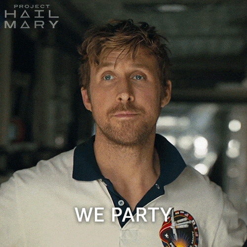 We Party Amazon GIF by Project Hail Mary