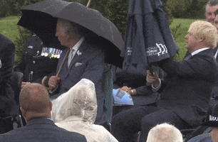 Boris Johnson Umbrella GIF by GIPHY News