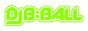 DJ B=BALL Sticker