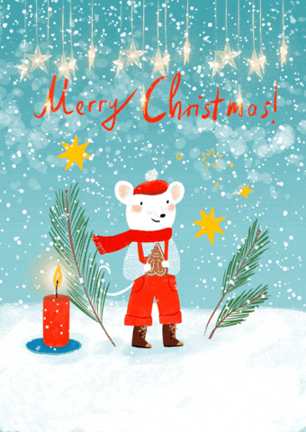 Merry Christmas Mouse GIF