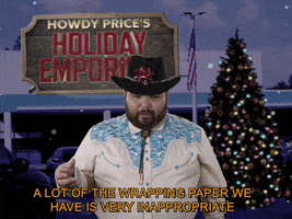 HowdyPrice christmas gift present cowboy GIF