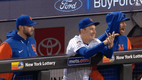 Happy Major League Baseball GIF by New York Mets - Find & Share on GIPHY