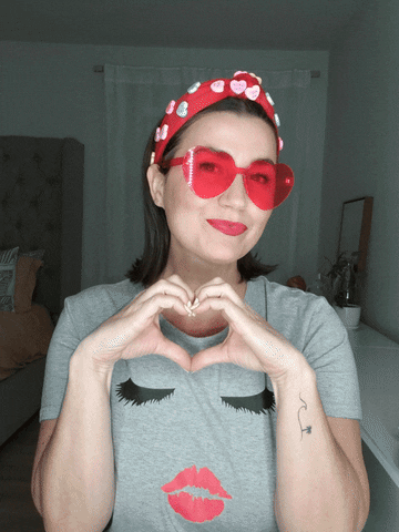 I Love You Hearts GIF by Katie Herwig Beauty