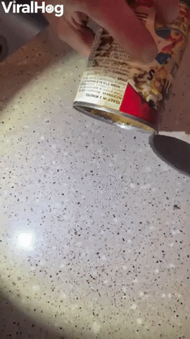 Opening A 10-Year-Old Can Of Spaghettios GIF by ViralHog