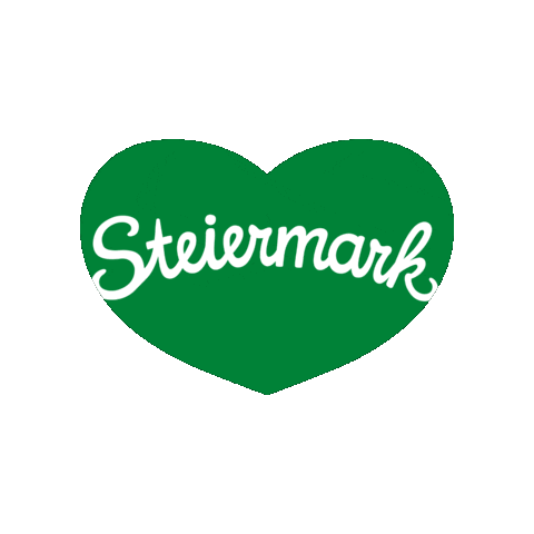 Green Heart Sticker by Steiermark Tourismus