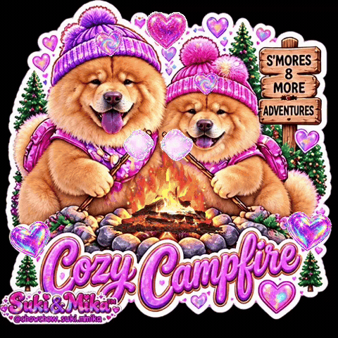 Chow Chow Campfire GIF