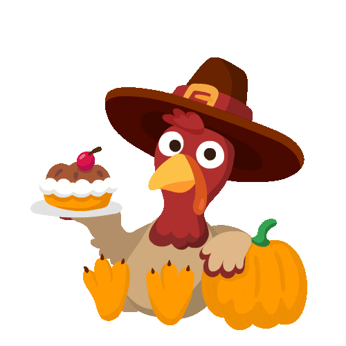 Pumpkin Thanksgiving Sticker by Studycat