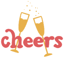 Happy Clink Clink Sticker