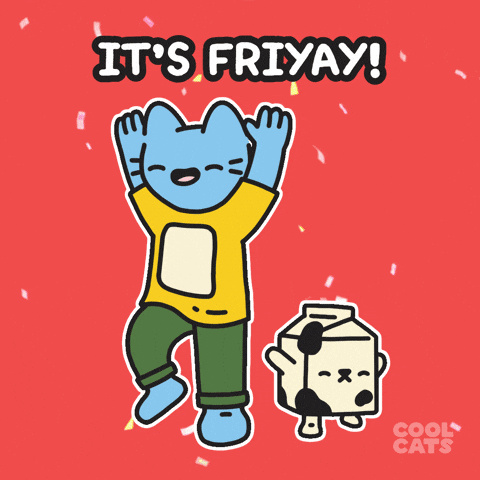 Excited Its Friday GIF by Cool Cats