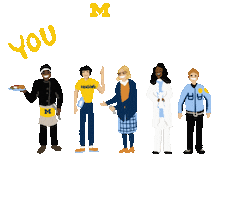 Go Blue Labor Day Sticker by University of Michigan