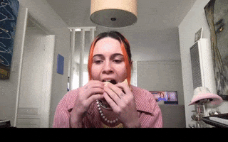 Food Reaction GIF by bea miller