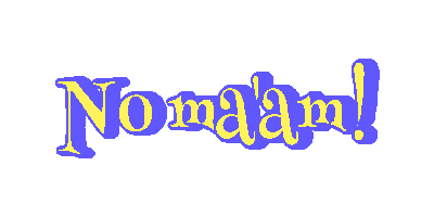 No Maam Sticker