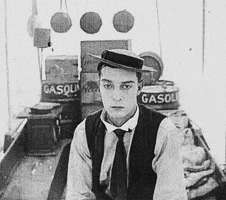 im realizing now it prob does lookright buster keaton GIF by Maudit