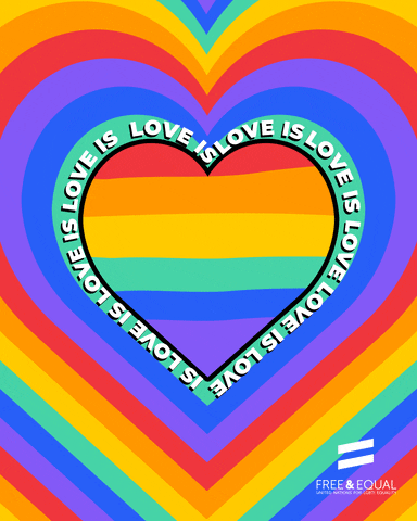 Rainbow Love GIF by United Nations Human Rights