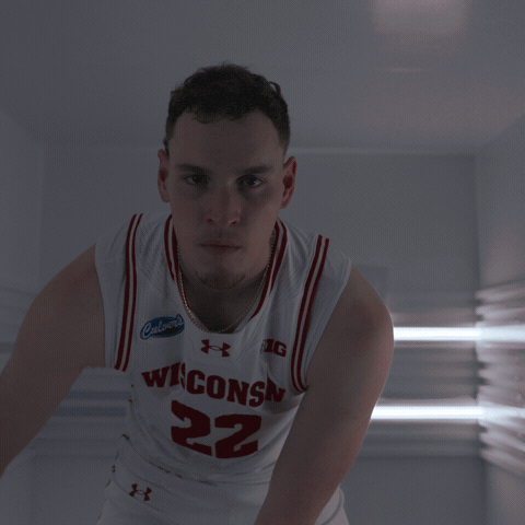 Dribbling Badger Basketball GIF by Wisconsin Badgers