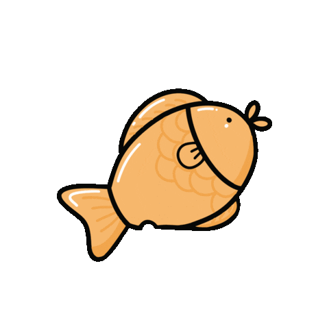 Fish Eating Sticker