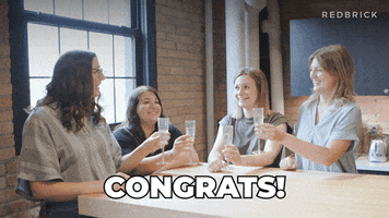 Cheers Congrats GIF by Redbrick