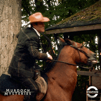 Saddle Up Murdoch Mysteries GIF by Ovation TV