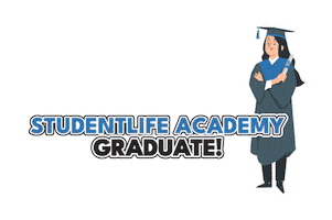Graduate Sticker by studentlifeacademy