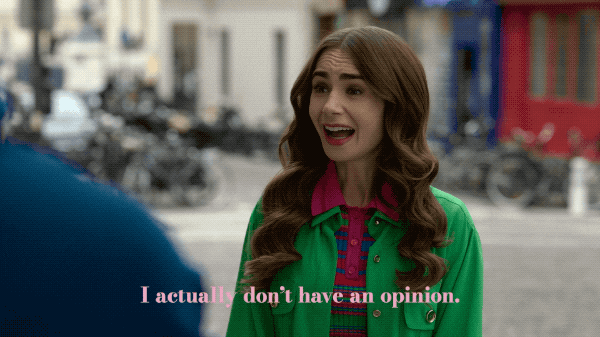 Lily Collins Reaction GIF by NETFLIX