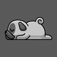 Tired Dog GIF by Pugs