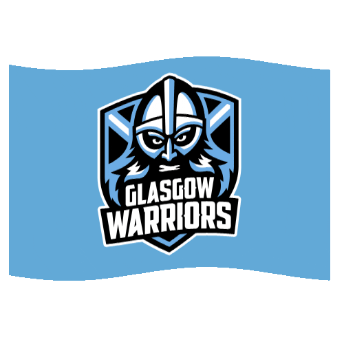 Glasgow Warriors Flag Sticker by Scottish Rugby