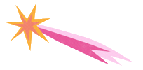 Shooting Star Sticker by glamourgals