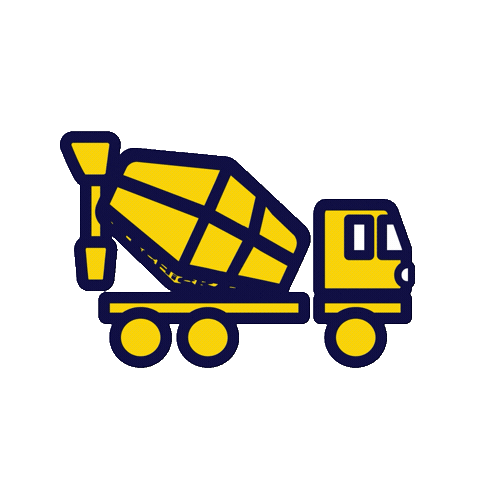 Betonmischer Sticker by Wir bauen