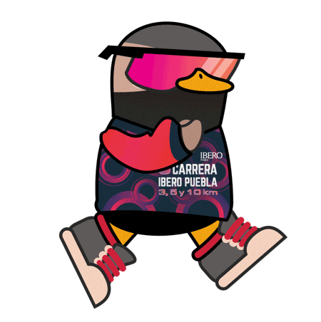 Runner Carrera Sticker by Medios Universitarios IBERO Puebla