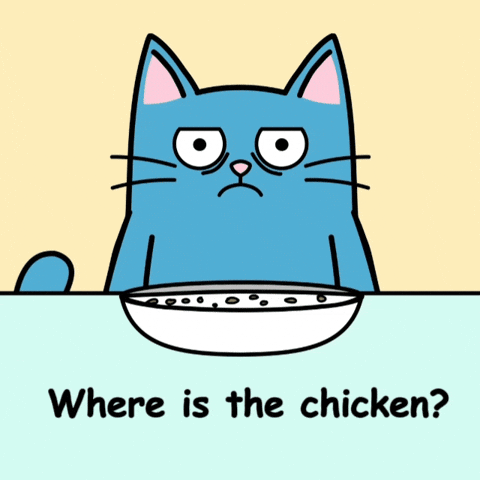 Disappointed Blue Cat GIF