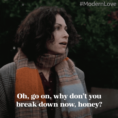 Break Down Minnie Driver GIF by Modern Love