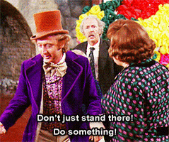 dont just stand there gene wilder GIF