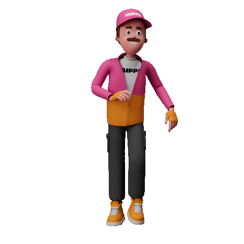 3D Henri Sticker by Huppa