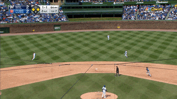 Jumping Chicago Cubs GIF by NBC Sports Chicago