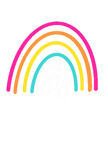 Rainbow Joy Sticker by All She Wrote Notes