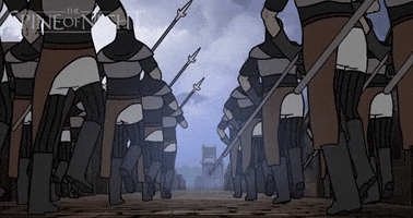 Stomping War GIF by The Spine of Night