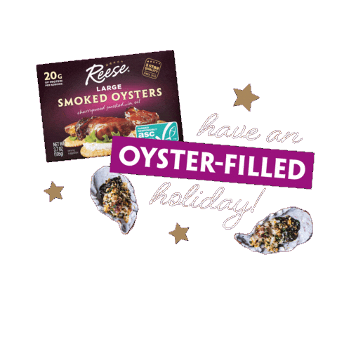 Holiday Season Oysters Sticker by Reese Specialty Foods