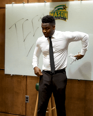 George Mason Teeth GIF by George Mason Basketball