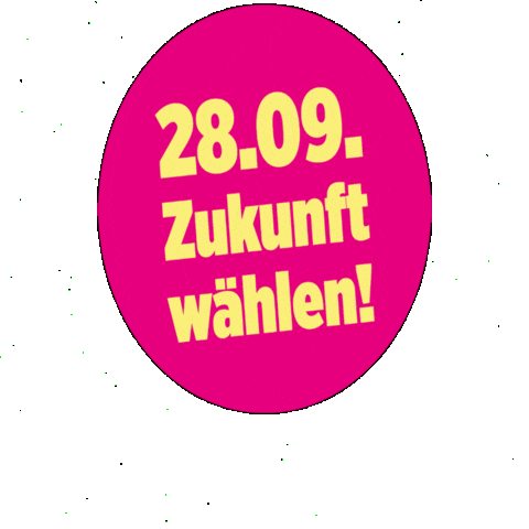 Zukunftwählen Sticker by Katja Dörner