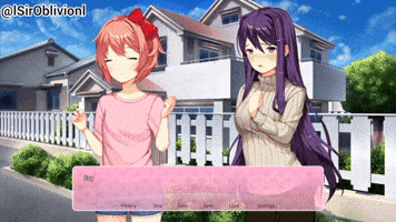 Beam Doki Doki Literature Club GIF