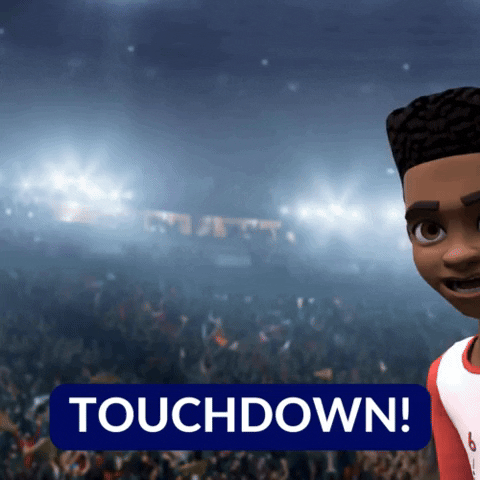 Touch Down Super Bowl GIF by Blue Studios