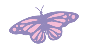 Purple Butterfly Pink Sticker by Magicalifestyle