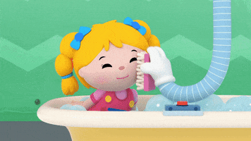 Bubbles Bath GIF by Mother Goose Club