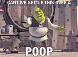 Poop Shrek GIF