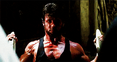 sylvester stallone muscles GIF by Rocky