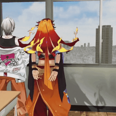 Vtuber Looking Back GIF