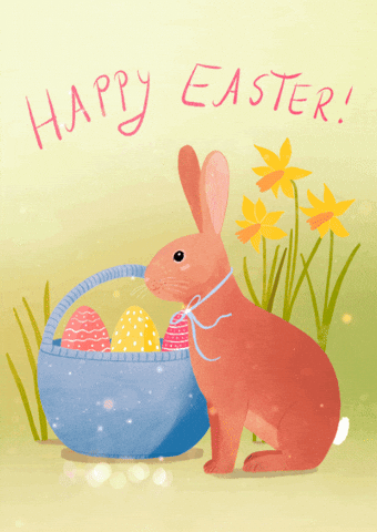 Easter Eggs Bunny GIF